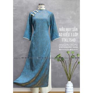 Áo Dài Phom Trẻ Gấm Lụa Phom Suông TTKLT540